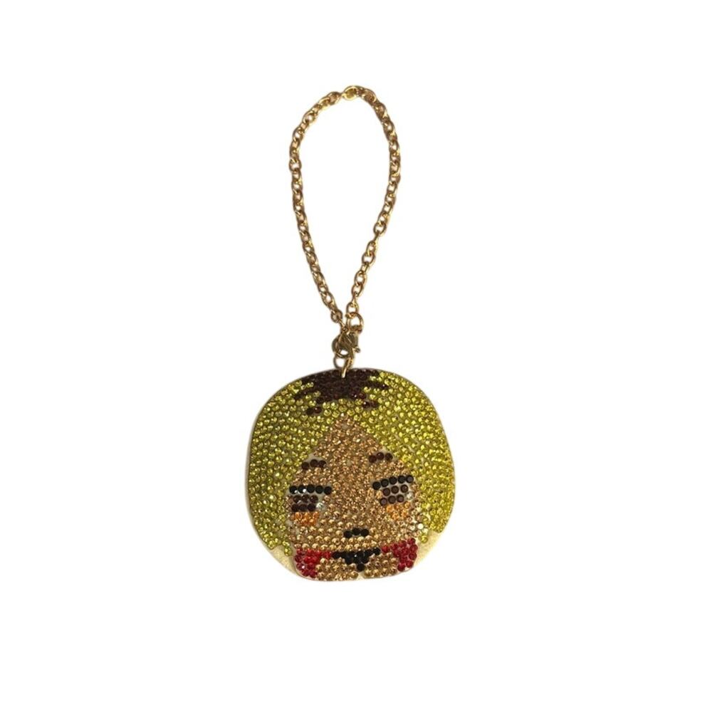 Haikyu!! Kozume Kenma Rhinestones And A Gold Chain Keyring Charm